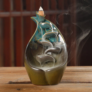 Backflow,Incense,Burner,Ceramic,Retro,Censer,Holder,Decoration,11x19.5cm