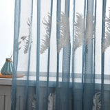 Embroidered,Sheer,Curtains,Living,Feather,Modern,Design,Bedroom,Elegant,Curtains,Voile