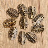 10Pcs,30mmx22mm,Antique,Bronze,Hinges,Cabinet,Closet,Hinges,Screws