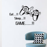 Creative,Handle,Stickers,SLEEP,GAME",Black,Vinyl,Removable,Printed,Sticker"