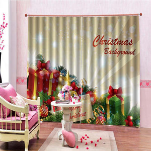 Print,Window,Curtain,Drapery,Screen,Panel,Christmas,Decoration