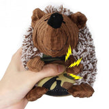 Plush,Rattle,Squeak,Funny,Hedgehog,Supplies