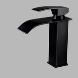 Waterfall,Black,Bathroom,Basin,Faucet,Single,Lever,Single,Washing,Bathroom