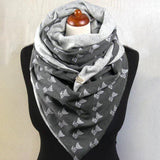 Women,Cotton,Thick,Winter,Outdoor,Casual,Cartoon,Pattern,Scarf,Shawl