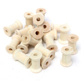 20Pcs,Vintage,Wooden,Sewing,Machine,Bobbins,Spools,Reels