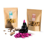 Backflow,Incense,Burner,Cones,Jasmine,Sandalwood,Decor,Fragrance