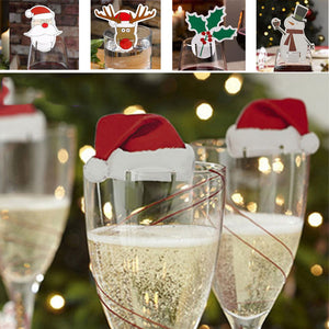 Christmas,Table,Place,Cards,Champagne,Glass,Christmas,Holiday,Party,Decorations