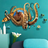 Miico,Creative,Animals,Octopus,Frame,Removable,Decorative,Decor,Sticker