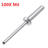 Aluminium,Blind,Rivets,Break,Mandrel,100Pcs