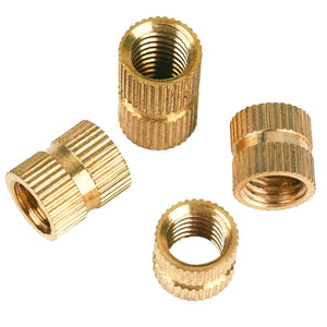 Suleve,M2BN1,150Pcs,Thread,Knurled,Brass,Threaded,Insert,Embedment,Assortment