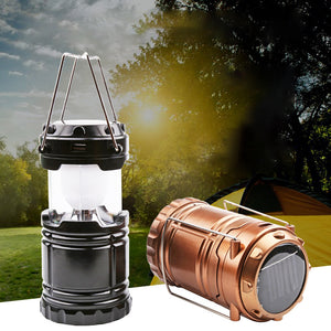 IPRee,Outdoor,Solar,Lantern,Rechargeable,Telescopic,Camping,Light,Super,Bright,Emergency,Power,Flashlight,Hiking,Travel