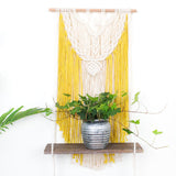 Woven,Macrame,Plant,Hanger,Cotton,Tapestry,Shelf