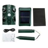 Solar,Power,Ultrasonic,Repeller,Infrared,Repellent,Sensor,Animal