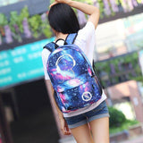 Luminous,Backpack,Waterproof,Laptop,School,Camping,Travel