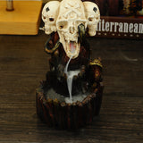 Skeleton,Backflow,Incense,Burner,Censer,Holder,Decor,Buddhist