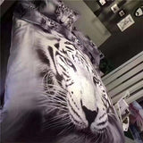 Bedding,Animal,Tiger,Printing,Quilt,Cover,Pillowcase