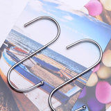 Stainless,Steel,Hanger,Clasp,Shape,Hooks,Clothes,Cloth,Hanger