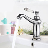 Bathroom,Faucet,Brass,Basin,Faucet,Contemporary,Single,Handle,Water,Antique,Bronze,Finish