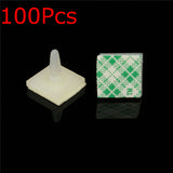 100Pcs,Nylon,Plastic,Adhesive,Spacer,Standoff,Locking,Posts,Fixed,Clips