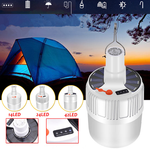 Rechargeable,Waterproof,Modes,Solar,Light,Outdoor,Camping,Emergency,Light