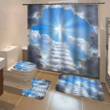 Break,Through,Clouds,Redemption,Waterproof,Bathroom,Shower,Curtain,Toilet,Cover,Floor,Bathroom