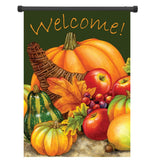 Pumpkin,Harvest,Cornucopia,Welcome,Autumn,Garden,Banner,Decorations"