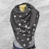 Women,Cotton,Thick,Winter,Outdoor,Casual,Stars,Pattern,Scarf,Shawl