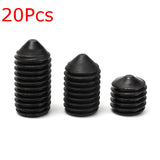 20Pcs,Black,Grade,Socket,Point,Screws