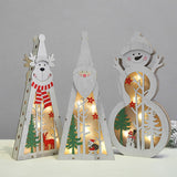 Festival,Wooden,Christmas,Light,Display,Ornament,Christmas,Table,Decorations