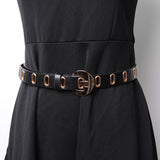 Women,Leather,Color,Metal,Hallow,Fashion,Ladies,Belts