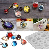 Resin,Casting,Molds,Silicone,Jewelry,Pendant,Mould,Making,Craft