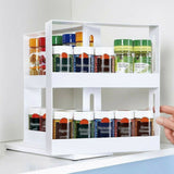 Rotating,Seasoning,Spice,Slide,Storage,Organizer,Kitchen,Storage,Camping