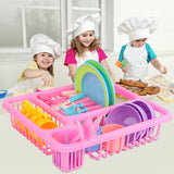 21PCS,Pretend,Dishes,Kitchen,Playset,Tableware