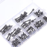 88Pcs,Socket,Knurled,Screw,Stainless,Steel,Assortment