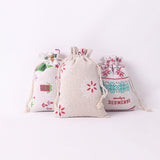 Christmas,Cotton,Linen,Hanging,Advent,Calendars,Countdown,Drawstring,Candy,Biscuit,Pouches,Present