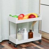 Tiers,Kitchen,Storage,Shelf,Organizer,Rolling,Wheel,Bathroom