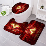 180x180cm,Christmas,Shower,Curtain,Pedestal,Toilet,Cover