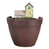 Garden,Potted,House,Micro,Landscape,Plant,Flower,Resin,Decorations