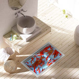 Waterproof,Goldfish,Pattern,Bathroom,Floor,Sticker,Washable,Shower,Decor