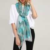 Women,Chiffon,Hearts,Printting,Infinity,Scarf,Fashion,Summer,Breathable,Shawl