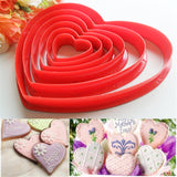 Heart,Shaped,plastic,cookie,cutter,biscuit,stamp,Sugarcraft,decorations