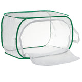 Green,Collapsible,Insect,Habitat,Butterfly,Transparent,Surface,Portable,Zipper,Plant,Breeding,Storage,Basket