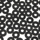 Suleve,MXNW3,100pcs,Black,Nylon,Washer,Gasket,Thickness