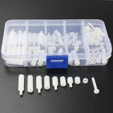 88pcs,Nylon,White,Spacers,Screw,Assortment