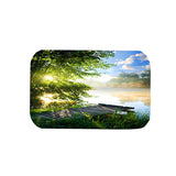 Fishing,River,Printed,Pattern,Bathroom,Shower,Curtain,Pedestal,Toilet,Cover,Carpet