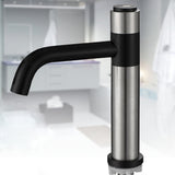 Bathroom,Basin,Faucet,Stainless,Steel,Black,Brushed,Vertical,Button,Switch