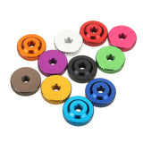 Suleve,M3AN12,10Pcs,Knurled,Thumb,Collar,Screw,Spacer,Washer,Aluminum,Alloy,Multicolor