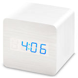 Voice,Activated,Electronic,Display,Wooden,Alarm,Clock,Display,Power,Memory,Function