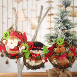 Loskii,Christmas,Decorations,Cartoon,Rattan,Pendant,Stereo,Garland,Ornaments,Hanging,Window,Dress