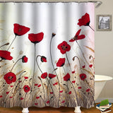 Painting,Shower,Curtain,Bathroom,Flower,Waterproof,Polyester,Fabric,Bathroom,Floor